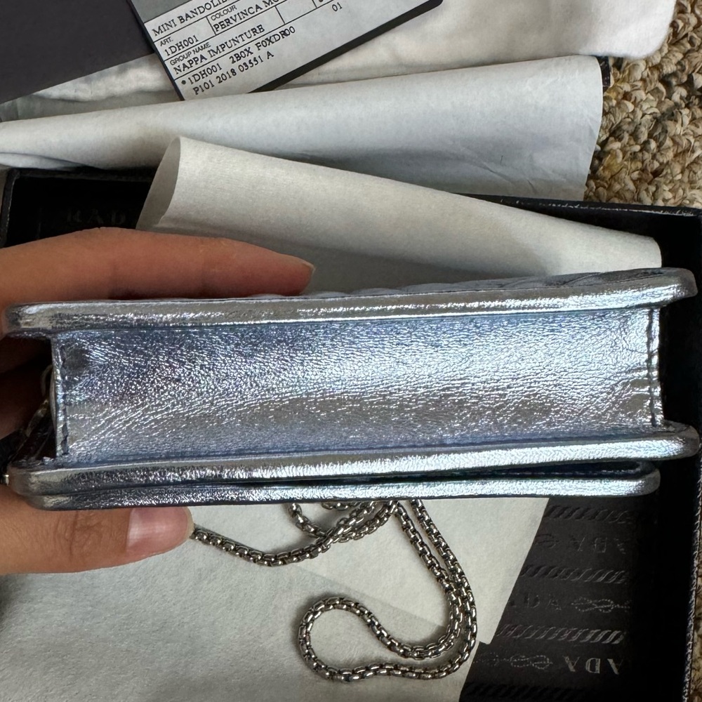 Authentic Prada Diagramme Leather Clutch Bag - Picture 8 of 11